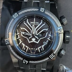 Invicta Marvel Black Panther Bolt Watch Limited Edition #179/3000 Men’s